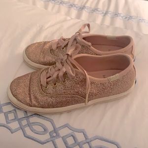 Kate Spade Keds Rose Gold Glitter; Girls Size 11M